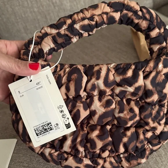 COS Brown Leopard Print Mini Bag - Picture 2 of 4